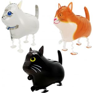 Lot De 3 Ballons De Chat,Ballons Mignons,Ballons Amusants,Animaux De Dessin Anim&eacute;,Ballons De D&eacute;coration De F&ecirc;te,Ballons R&eacute;utilisables - Neuf