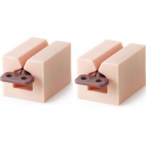 Lot De 2 Presse-Tubes De Dentifrice Rotatifs Multifonctions, Support Manuel Pour Dentifrice Rose - Neuf