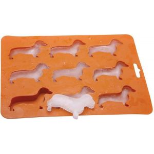 Bac À Glaçons En Forme De Chien,Bac À Glaçons Teckel À 9 Cavités,Sans Bpa-Idéal Pour Le Congélateur,La Nourriture,L'eau,Les Whis - Neuf