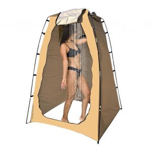 Tente De Toilette Mobile D'exterieur Pour Camping, Plage, Tente D'intimite Coupe-Vent Kaki - Neuf