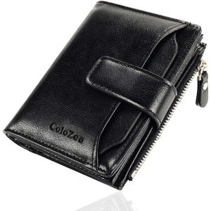 Portefeuille Homme En Cuir V&eacute;ritable,Blocage Rfid Portefeuille Pour Homme Poche &Agrave; Monnaie,18 Emplacements Pour Cartes De Cr&eacute;dit Avec Support De Carte D'Identit&eacute; Extra Amovible - Neuf
