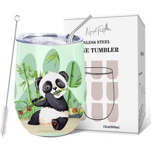 350ml Panda Mug Isotherme De Voyage Travel Mug Thermos Cafe Double Paroi Tasse Thermos - Neuf