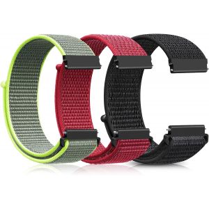 Kal-Bracelet De Montre En Nylon 16mm 18mm 19mm 20mm 22mm, Bracelet De Sport Réglable À Libération Rapide Pour Homme Femme, Tissu Souple Respirant Montre Bracelet - Neuf