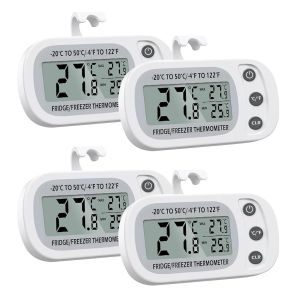KAL-Thermometre Congelateur 2Pcs, Thermometre Frigo Thermomètre Congélateur Professionnel Sonde Temperature Cuisine Écran Lcd Facile,Convient Aux Maisons, Aux Restaurants Et Aux Cafés - Neuf
