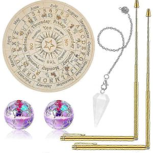 1 ensemble de baguettes de radiesthésie en cuivre Kit de planche spirituelle et pendule pour le surnaturel avec notre kit complet de chasse aux fantômes - Neuf