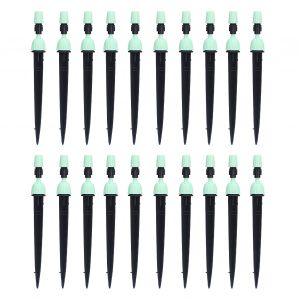 HJLIAN Lot de 20 arroseurs goutteurs multifonctions reglables, systeme d'irrigation goutte a goutte (cyan) - Neuf