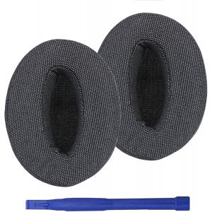 KAL-Coussinets D'Oreille Hd 450Bt Compatibles Avec Casque Sennheiser Hd 4.50Bt, Hd 4.50Btnc, Hd 4.40Bt, Hd 350Bt Casque, Coussinets En Maille Respirante Et Mousse À Mémoire De Forme (Gris/Lin) - Neuf