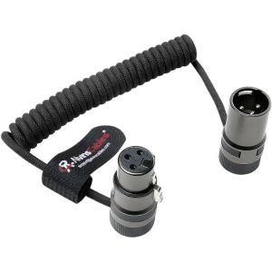 ChenQuanSarl-Câble Rotatif À Profil Bas Xlr Mâle Vers Femelle En Spirale Ultra-Flexible Femelle Renforcé Aramide Pour | Canon | Blackmagic Pro Cameras & Studio Audio (Black) - Neuf