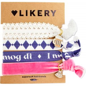 Kal-Attache-Cheveux Supersoft, Oktoberfest Bracelets, Cadeaux Pour Femmes Enfants Filles, Wiesn Pendentifs, Couleur : Rose, Blanc, Bleu (I Mog Di) - Neuf
