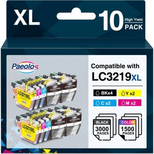 Lc3219Xl Cartouche Compatible Pour Cartouche Encre Brother Lc3219Xl Lc3217 Remplacement Pour Brother Mfc-J5330Dw Mfc-J5335Dw Mfc-J5730Dw Mfc-J6930Dw Mfc-J6530Dw Mfc-J5930Dw(10 Pack) - Neuf