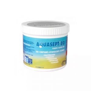 Aquasept 80 traitement de l'eau 300 pastilles - Neuf