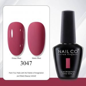 Nailco 15ml Rouge Marron Couleur S&eacute;rie Gel Vernis Led Ongles Art Manucure Caf&eacute; Uv Gel Vernis &Agrave; Ongles &Eacute;t&eacute; Bricolage Gellak Design Laque.3047. - Neuf