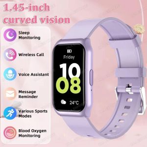 Montre Intelligente 1.45 Pouces Hd Amoled &Eacute;cran Bluetooth Appel Smartwatch Fr&eacute;quence Cardiaque Surveillance De La Sant&eacute; Du Sommeil Montres De Sport Pour Hommes Femmes.Purple. - Neuf