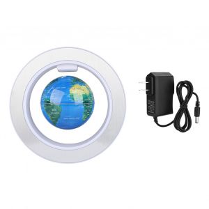 HJLIAN Globe terrestre flottant a levitation magnetique rotatif avec decoration lumineuse LED (prise americaine) - Neuf