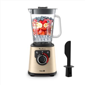 Blender &eacute;lectrique 1,5 L 1200 W Noir/Or avec nettoyage auto - Neuf
