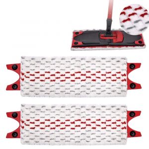 Lot de 2 lingettes de rechange en microfibre pour balai Vileda UltraMax - Lavables et r&eacute;utilisables - Neuf