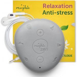 VornixorSarlshopZen | Galet de M&eacute;ditation et de Sophrologie Nomade | Relaxation et Gestion du Stress | 72 S&eacute;ances de M&eacute;ditation et de Sophrologie de 5 minutes | &Eacute;couteurs inclus | Audio en Fran&ccedil;ais - Neuf