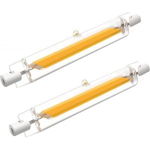 Kalanka-Ampoule R7s Led 78mm Dimmable,Led Cob Ampoules Blanc Chaud 3000k,1000lm Pas De Scintillement,78mm 10w Ampoule &iquest;&iquest;Quivalent Ampoule Halog&iquest;&iquest;Ne J78 100w,&iquest;&iquest;Clairage &iquest;&iquest; Faisceau 360 &iexcl;&Atilde;,Ac 220-240v,Lot D - Neuf