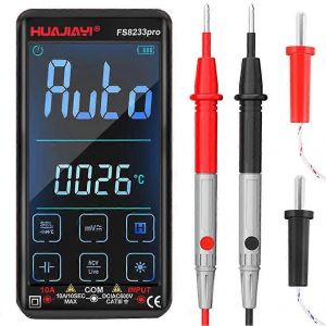 FS8233PRO écran tactile Multimètre numérique intelligent DC/AC 10A Multimetro Transistor 9999 compte True R - Neuf