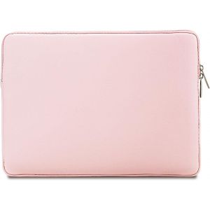 SJZG-15,6 Pouces Housse Ordinateur Portable Compatible Avec 15,6"" Notebook Chromebook, Imperméable Cuir Pochette De Protection Antichoc Sac Pc, Rose - Neuf