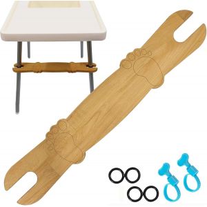 Repose-Pieds En Bambou Pour B&eacute;b&eacute; Avec R&eacute;glage Antid&eacute;rapant - Neuf