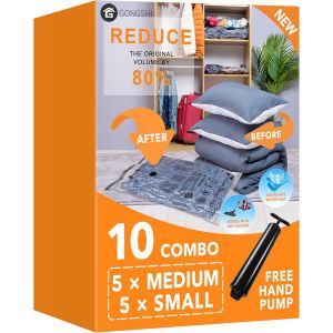 SJZG-Sacs De Rangement Gain De Place Sous Vide Avec Pompe Manuelle De Voyage - Neuf