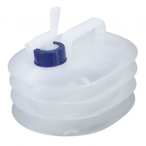Seau Rond Pliable Pour Camping, Capacite De 3 L, Valve De Sortie D'eau, Seau Pliable En Pe Pour Voyage - Neuf