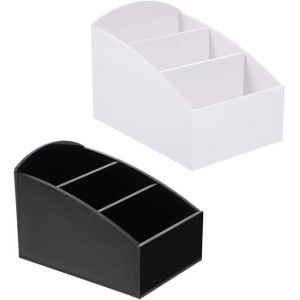 Cmws-Lot De 2 Bo&icirc;tes De Rangement Pour Caf&eacute; Et Th&eacute;, Fabriqu&eacute;es En Acrylique Avec 3 Compartiments, Bo&icirc;te &Agrave; Sachets De Th&eacute; D'h&ocirc;tel, Support De Sac &Agrave; Sucre Pour Sachets De Th&eacute;, Sucre, Caf&eacute; - Neuf
