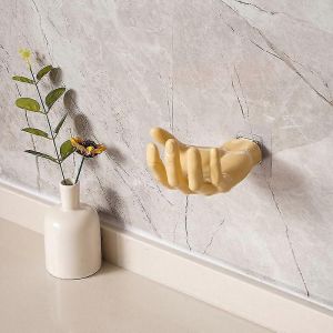 Porte-ballon mural,support de basket-ball &agrave; main,vitrine de ballon,rangement mural pour basket-ball,football,volley-ball-beige - Neuf