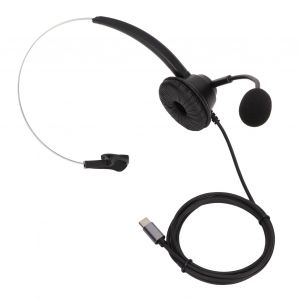 Casque d'ecoute professionnel pour centre d'appels H360TYPEC avec microphone antibruit pour reunion - Neuf