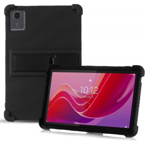 NAERYUT-Coque Pour Lenovo Tab M11,Étui De Protection En Silicone Antichoc Avec Coins Renforcés,Fonction Support Souple Silicone Bumper Housse-Noir - Neuf