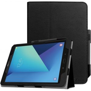 NAERYUT-Coque Pour Samsung Galaxy Tab S3 9.7 Pouces-Etui De Protection Case Cover Avec Porte-Stylet Housse Sommeil/Réveil Automatique,Noir - Neuf