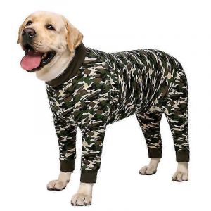 Combinaison De Récupération Pour Chien Après Une Opération Chirurgicale, Combinaison Anti-Perte De Poils, Grand Body Pour Chien Après Une Opération Chirurgicale, Motif Camouflage - Neuf