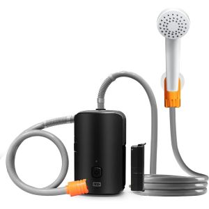 Letnerny-Douche Extérieure Portable, Batterie 4400 Mah, Lumière Led, Douche De Camping Légère Et Facile À Util R, Spray Puissant Pour Le Camping, La Randonnée, Les Jeux De Plage, Choix Idéal Pour - Neuf