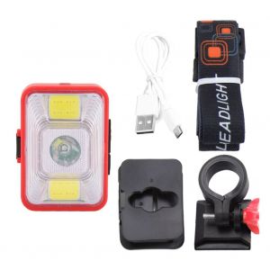 Hjlian Phare Avant Et Arriere Led Etanche Pour Velo, Eclairage De Nuit, Rouge - Neuf