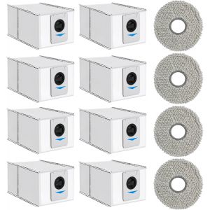 12 Pièces Kit D'Accessoires Pour Ecovacs Deebot T20 Omni / T20E Omni / T10 Omni / X1 Omni / X1E Omni, 8 Sac D'Aspirateur 4 Chiffon Lavable, Ensemble D'Accessoires Pour Aspirateur R[SSE7112855] - Neuf