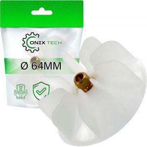 Loc-Ventilateur Seche Cheveux En Plastique Ø 64 Mm Ø 4 Mm Avec Ecrou En Laiton 64 Mm Ø 4 Mm Pour Moser Pour Pour Coifin-Garantie De 5 Ans - - Neuf