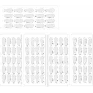 Kalanka-50 Paires Coussinet Lunettes Nez, Plaquette Nez Lunettes,Anti Glisse, Adh&eacute;sif Plaquettes De Nez En Silicone, Protection Nez Pour Lunette Et Lunettes De Soleil&iquest;1 Mm Transparent&iquest; - Neuf