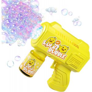 Kakyl-Automatique Pistolet À Bulles De Savon Enfants Avec Solution À Bulles,Bulles/Min Machine À Bulle De Savon Lumières Led - Neuf