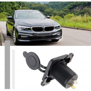Double Prise De Chargeur Usb Prise De Courant Double Port 5v 1a/2.1a Charge Rapide Pour T&eacute;l&eacute;phone Tablette Gps 12v V&eacute;hicule Moto Rv Camping-Car Caravane Bateau - Neuf