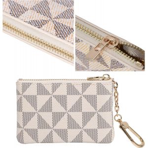 Porte Monnaie Cuir Femme Petite Taille,Petit Portefeuille Femme Cuir Avec Porte-Cl&eacute;s,11.5X7.5X1.5Cm - Neuf