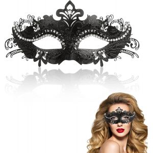 Masque V&eacute;nitien Femme,Masque De Bal Masque Femme Fant&ocirc;me De L'op&eacute;ra Masque Pour Les Yeux Masque Chauve-Souris Pour Halloween Carnaval.[J537] - Neuf