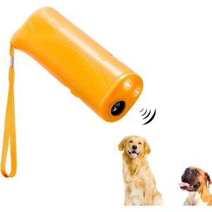 Spray Anti-Aboiement 3 En 1, Portable, Ultrasonique, Lumière Led, Pour Chien, Dispositif Anti-Aboiement Portable, Éducation Et Formation Anti-Aboiement - Neuf