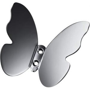 Cintre mural créatif en forme de n?ud papillon gris, support de porte, décoratif en bronze, portefeuille, maison, vêtements, serviette de bain à capuche, lit, table, armoire, armoire, avec crochet - Neuf