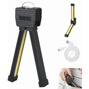 Lampe De Sport Pour Poser, Lampe De Poche Led Magn&eacute;tique Portable Avec Crochet De Suspension, &Eacute;tanche &Agrave; 7&egrave;me Vitesse &Agrave; Intensit&eacute; Variable Pour La Pose Avec Pliage &Agrave; 180 Degr&eacute;s, Lampe De Poche - Neuf