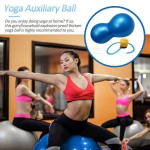 Ballon De Yoga En Pvc De Qualité Supérieure Avec Gonfleur - Ballon De Fitness Et De Yoga Polyvalent Pour Les Entraînements À Domicile, Durable Et Sûr, Couleurs Amusantes ! - Neuf