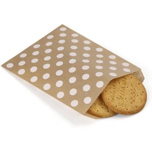 5x7 Pouces Sacs En Papier Kraft Pack De 100 Point Brun Plat Sulfurisé Sacs De Papier Sulfurisé Des Enveloppes, Du Papier De Sacs À Collation Cookie Sacs De Sacs De Pop Corn - Neuf