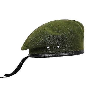 Nouvelle Mode Beret En Laine Casquette Militaire Sports De Plein Air Garder Au Chaud Vert - Neuf
