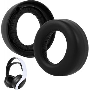 Mousse Coussin Coussinets pour PS5 3D Wireless Casque, avec Anti-Bruit, Remplacement de Coussinet d'&iquest;&iquest;couteur pour Casque, Oreillettes en Cuir prot&iquest;&iquest;in&iquest;&iquest; et Mousse Haute densit&iquest;&iquest;, Noir - Neuf