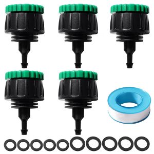 5 Pi&iquest;&iquest;ces G1/2 G3/4 &iquest;&iquest; 4/7 mm Adaptateur de Micro Irrigation, Micro Irrigation Raccord Rapide Convient, Raccords D'irrigation pour l'agriculture, pour Pelouses, Jardins - Neuf